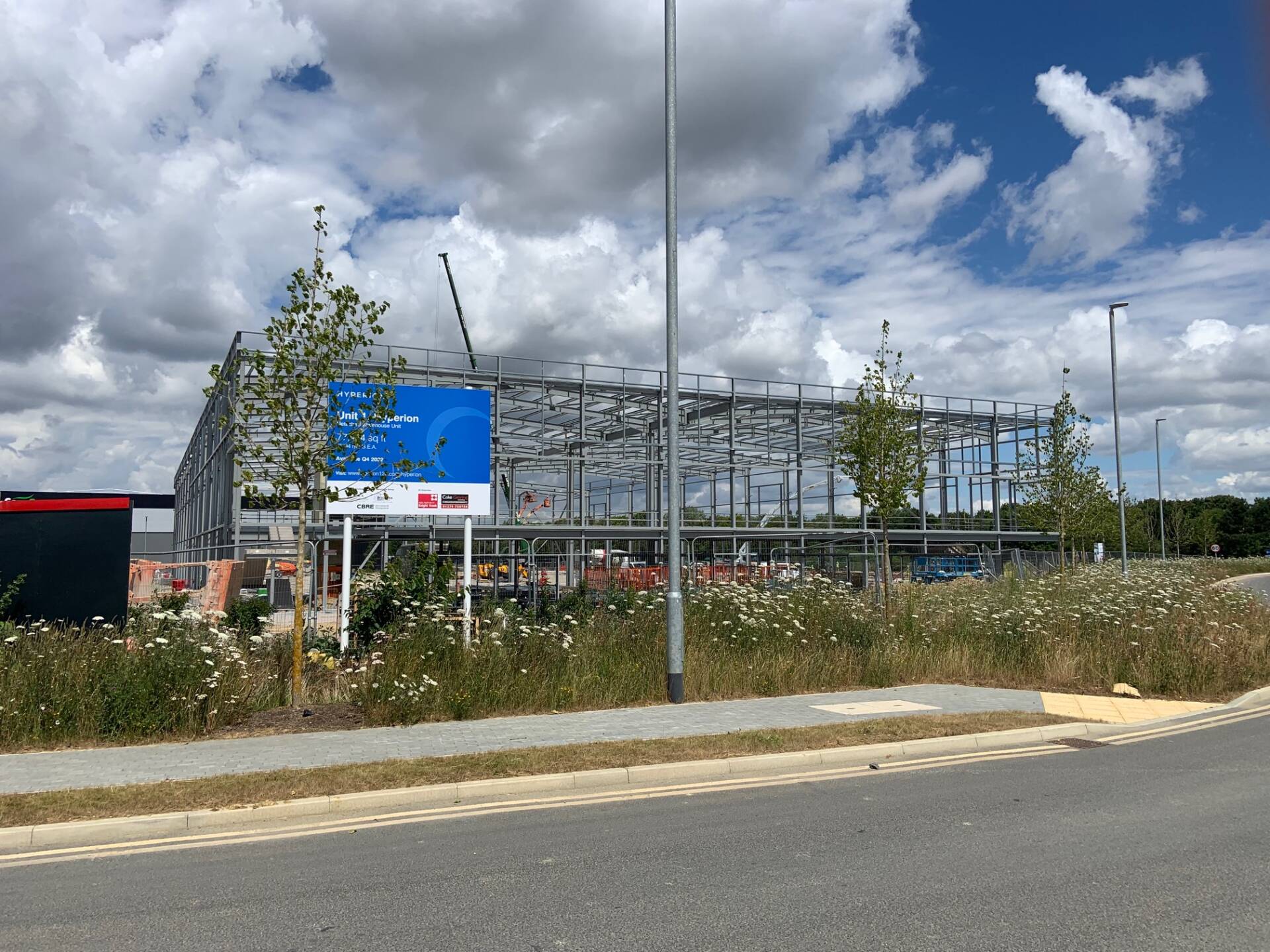 Construction under way at Hyperion, Braintree